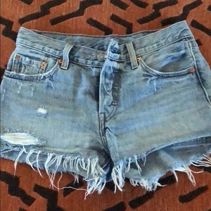 Levi’s 501 jean shorts, size 25 & 26 available